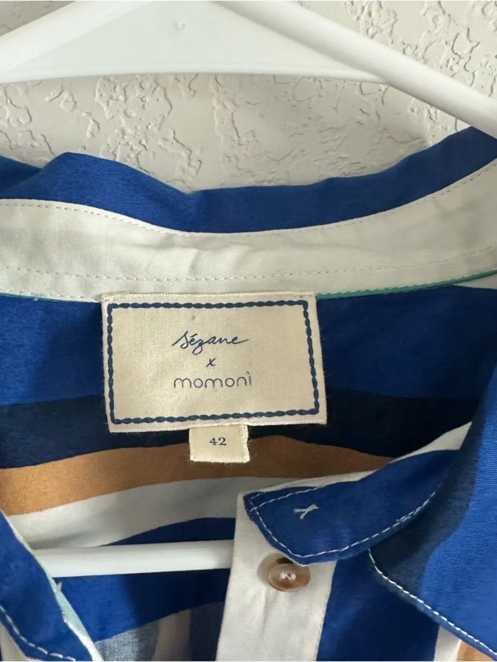 Sezane x Momoni Nicolo Shorts Max Shirt Matching Set Multico Stripe Sz 42 - Picture 6 of 12